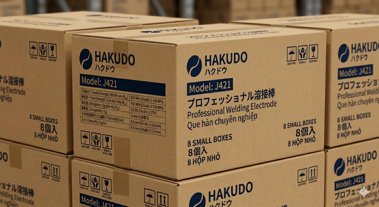 Hakudo Welding Electrodes — E6013 Mild Steel Rods | AWS A5.1 Certified