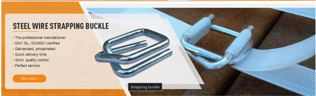 Kengo Secured UniBuckle — Galvanized Wire Buckles for Composite Strapping
